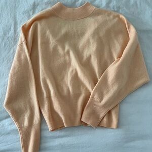 A.L.C. Chiara Wool Cashmere Open Back Sweater in Apricot (Size XS)